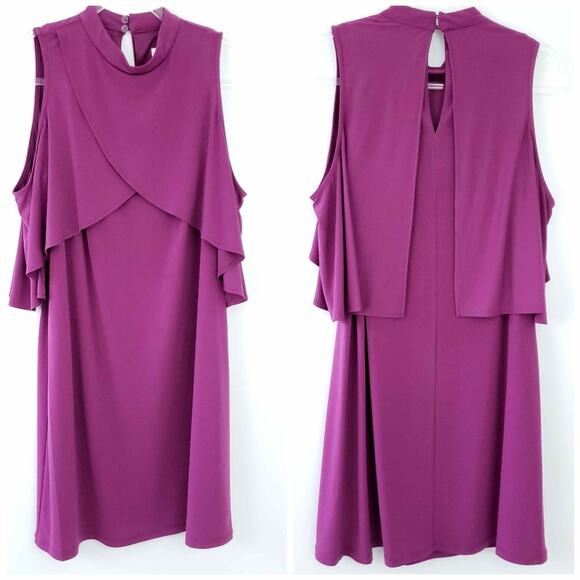 NWT London Times Sleeveless Dress Asymmetrical  8 - Picture 1 of 9